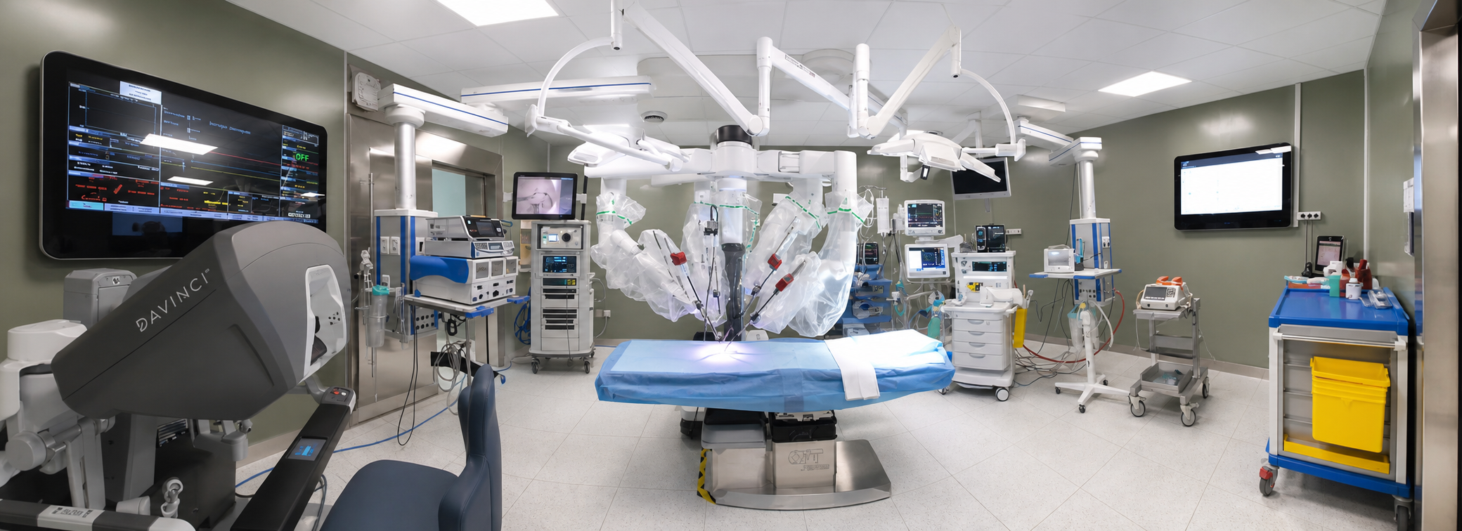 Sala operatoria dotata di sistema robotico